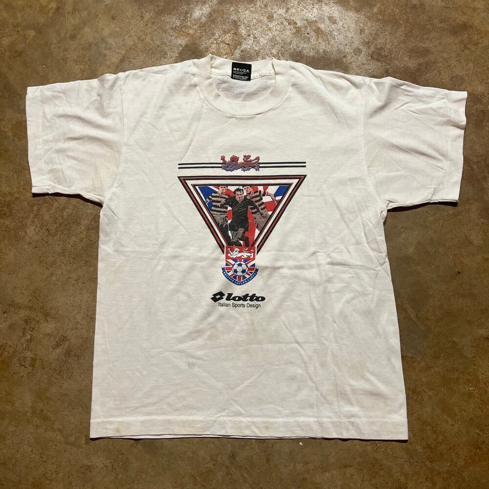 Vintage 90s Lotto British UK Soccer Football Shirt